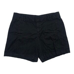 LOFT womens black cotton chino shorts size 4